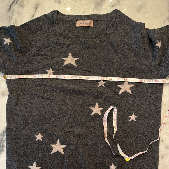 Philosophy 100% Cashmere Star Sweater Size Extra large - Picture 4 of 5